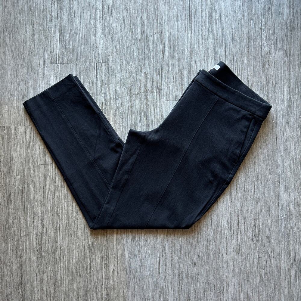 J. Jill Black "Premium Bi-Stretch" Straight Leg Mid-Rise Slacks Trousers Size 8